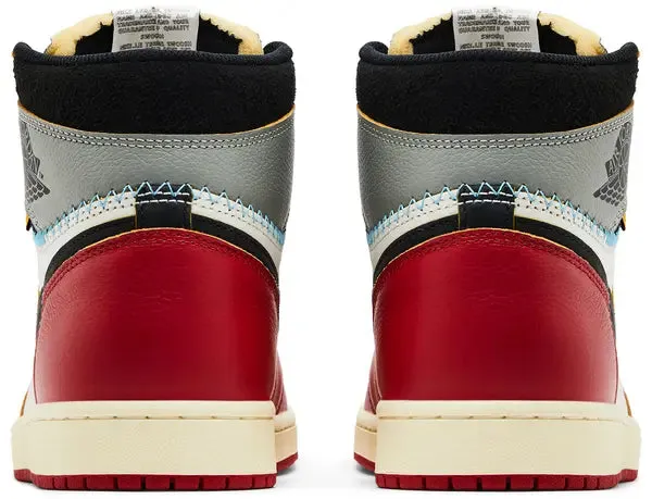 25 Union LA x Air Jordan 1 Retro High OG SP 'Chicago Shadow' Sneakers for Men