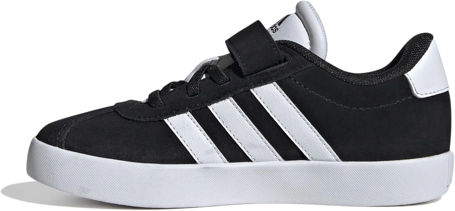 adidas Unisex-Child Vl Court 3.0 Elastic Lace Sneaker, EU
