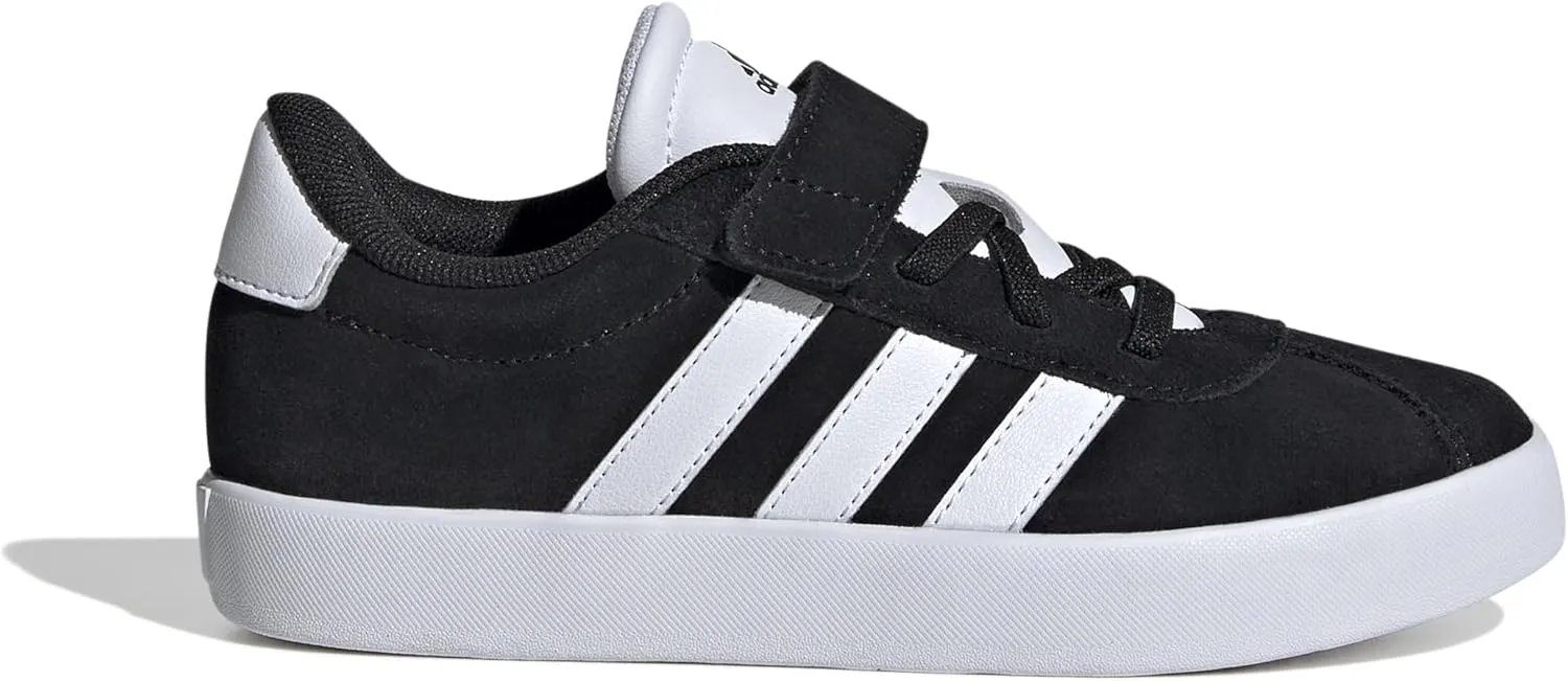 adidas Unisex-Child Vl Court 3.0 Elastic Lace Sneaker, EU