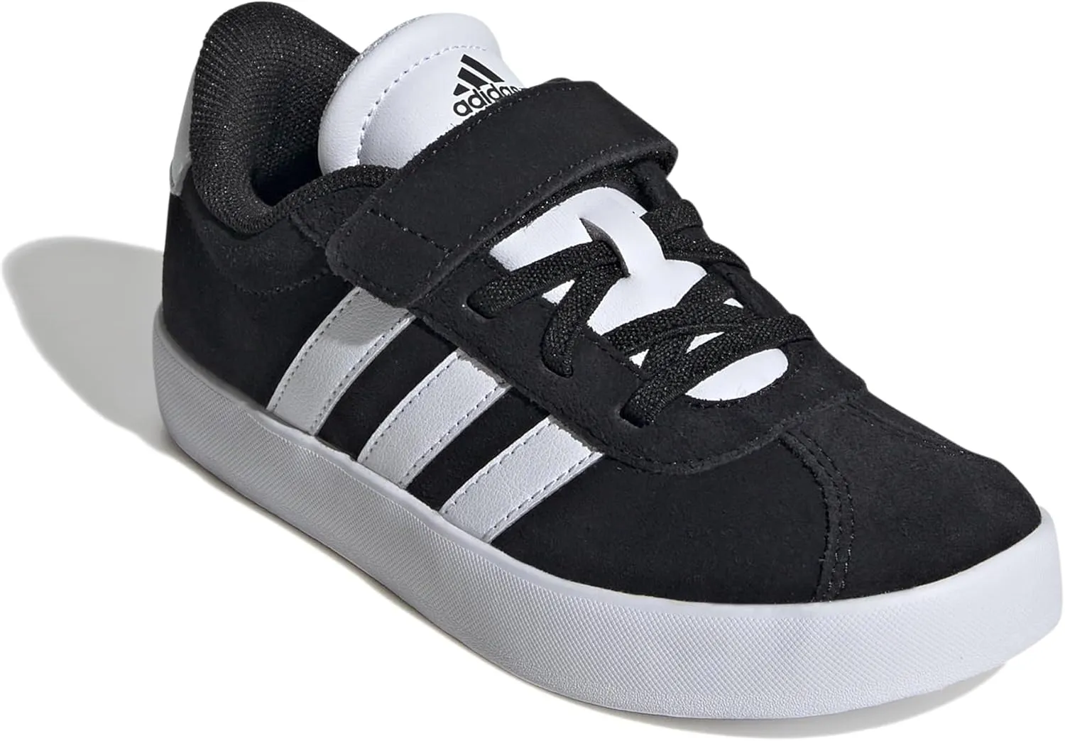 adidas Unisex-Child Vl Court 3.0 Elastic Lace Sneaker, EU