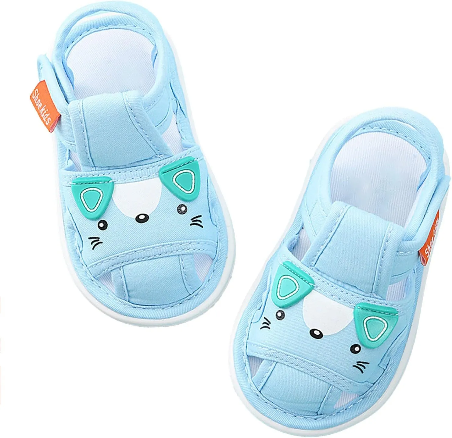 Baby Boy Girl Sandals Infant Cute Cartoon Shoes Lightweight Non-Slip Flats Soft Bottom Non Slip Open Toe Sandals