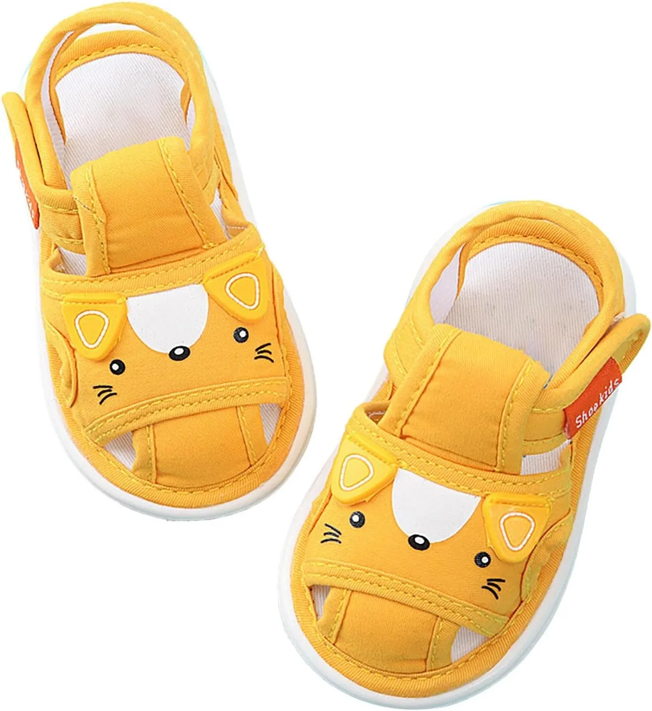 Baby Boy Girl Sandals Infant Cute Cartoon Shoes Lightweight Non-Slip Flats Soft Bottom Non Slip Open Toe Sandals