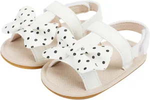 Baby Boy Sandals Comfort Premium Summer Outdoor Casual Beach Shoes With Flower Bowknot Anti Slip Rubber Sole Shoes