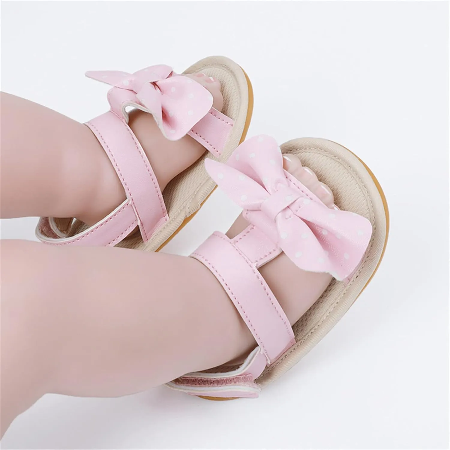 Baby Boy Sandals Comfort Premium Summer Outdoor Casual Beach Shoes With Flower Bowknot Anti Slip Rubber Sole Shoes