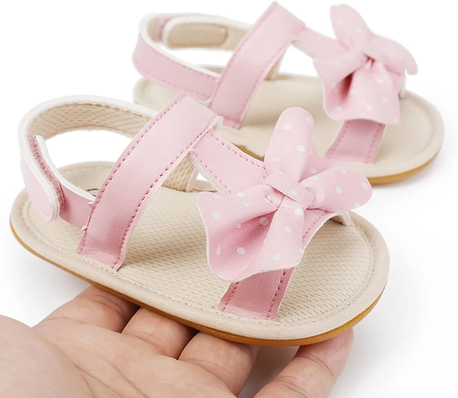 Baby Boy Sandals Comfort Premium Summer Outdoor Casual Beach Shoes With Flower Bowknot Anti Slip Rubber Sole Shoes