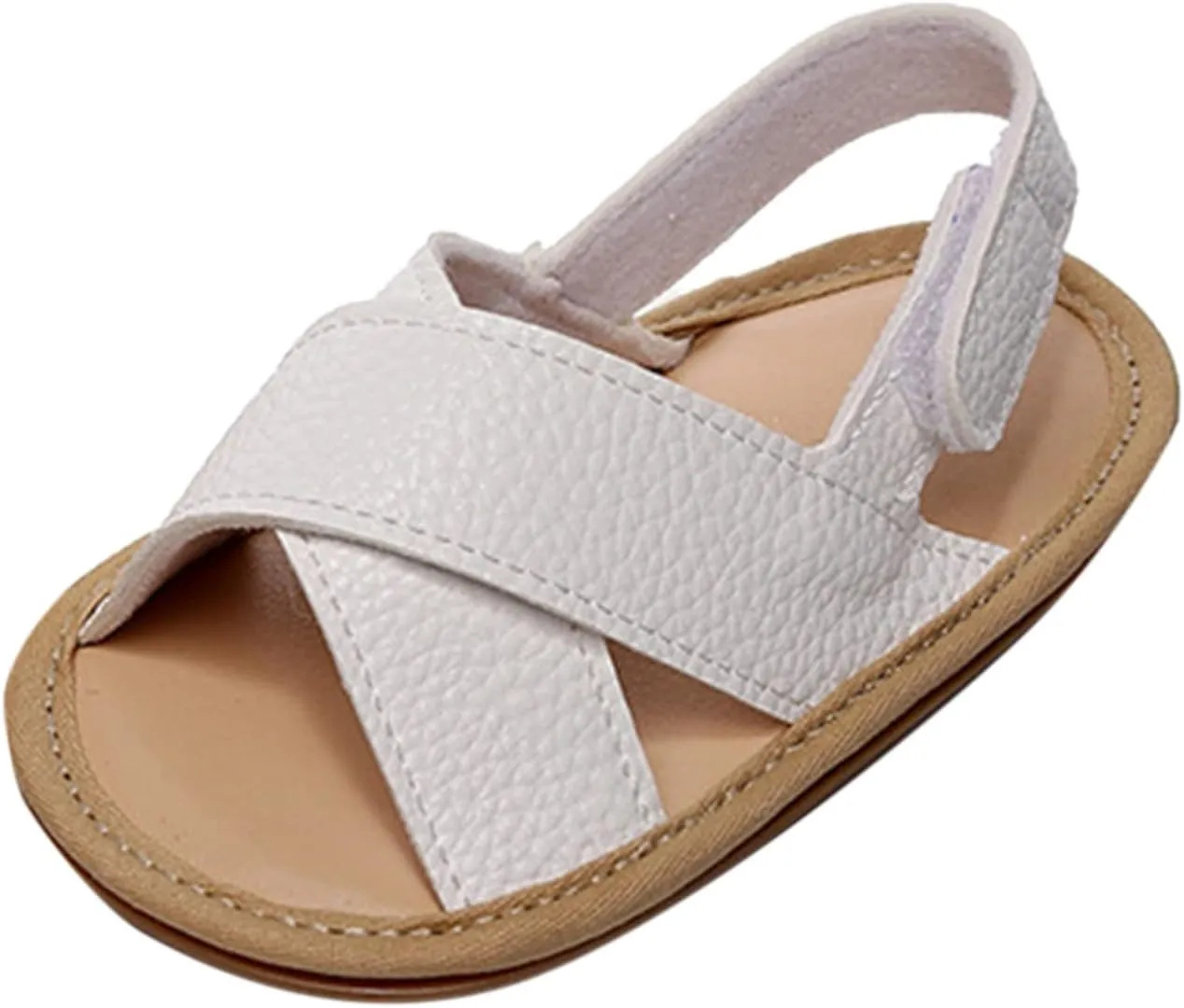 Baby Boy Sandals Outdoor First Walker Open-Toe Soft Rubber Sole Outdoor Shoes For Toddler First Walkers
