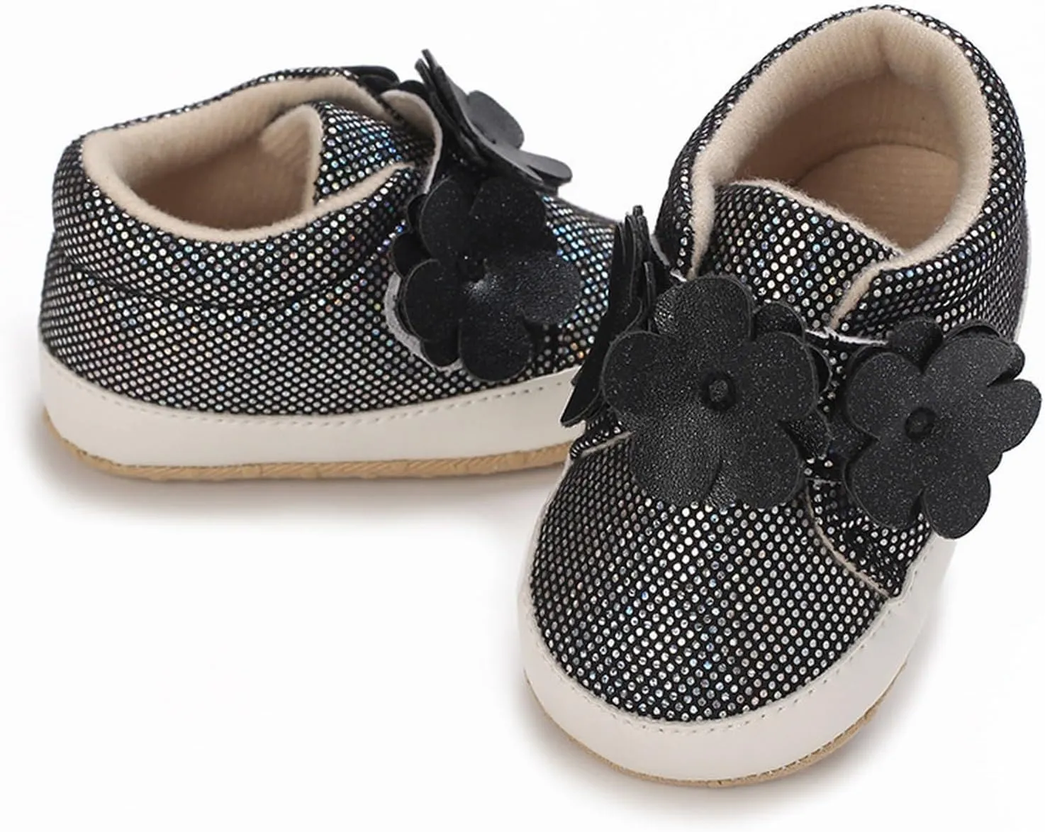 Baby Boys Girls High Top Sneakers Soft Soles Flower Strap Anti-Slip Ankle Shoes Toddler Comfort Casual Running Shoes