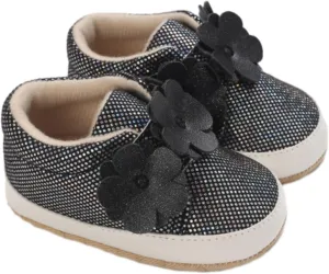Baby Boys Girls High Top Sneakers Soft Soles Flower Strap Anti-Slip Ankle Shoes Toddler Comfort Casual Running Shoes