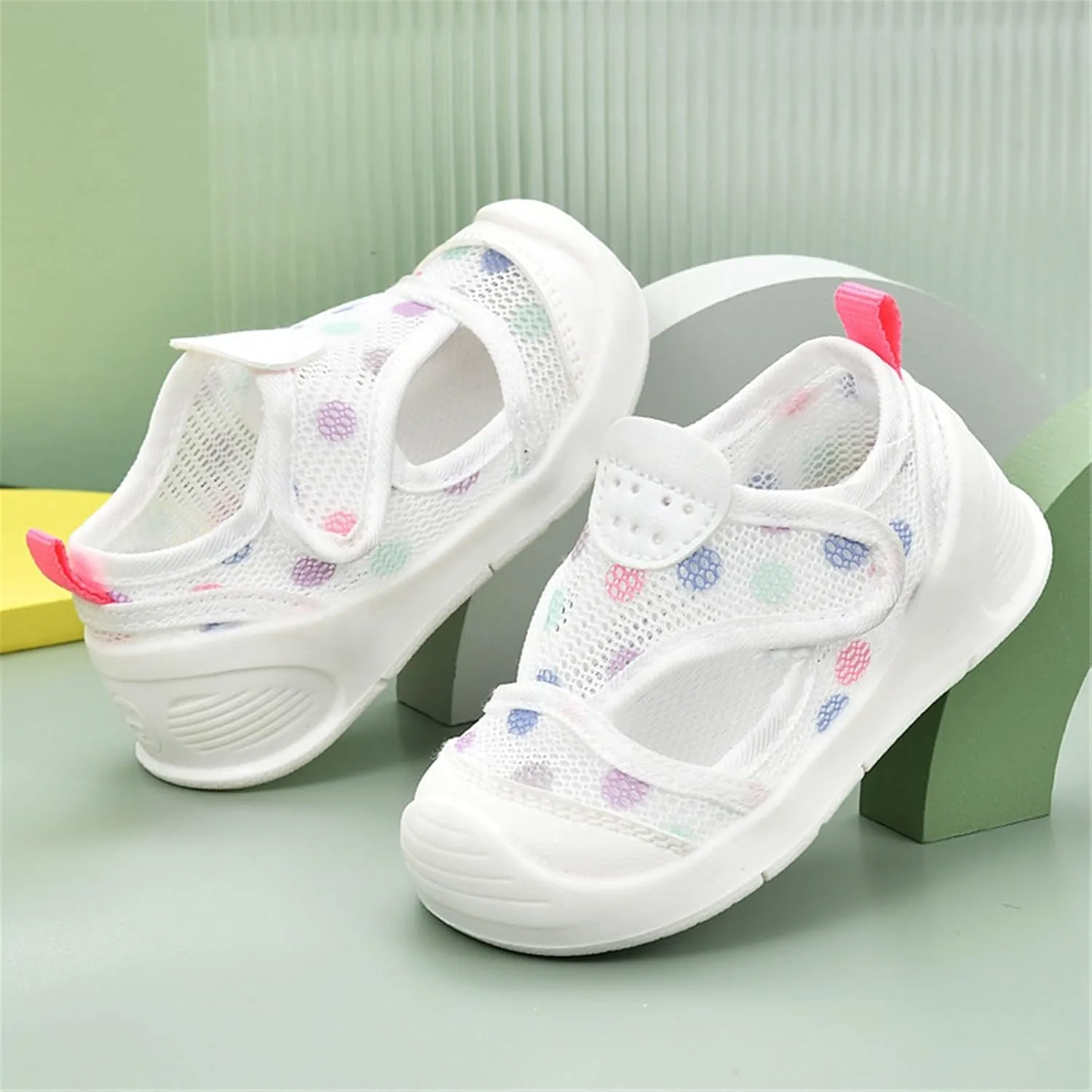 Baby Boys Girls Mesh Breathable Sandals Infant Closed Toe Soft Bottom Sneaker Summer Casual Shoes