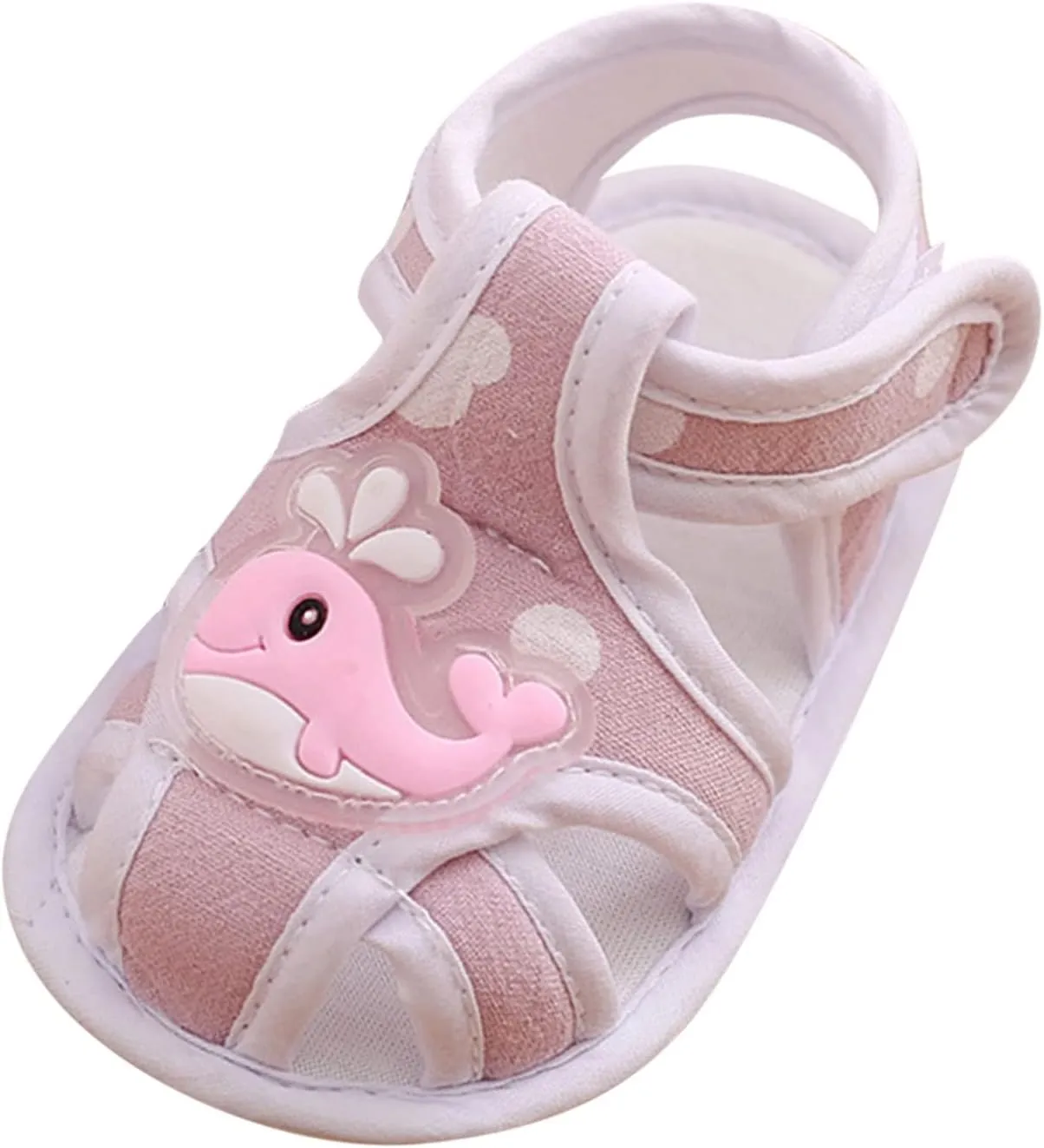 Baby Boys Girls Open Toe Sandals Rubber Sole Outdoor First Walker Toddler Girls Boys Cartoon Walking Shoes