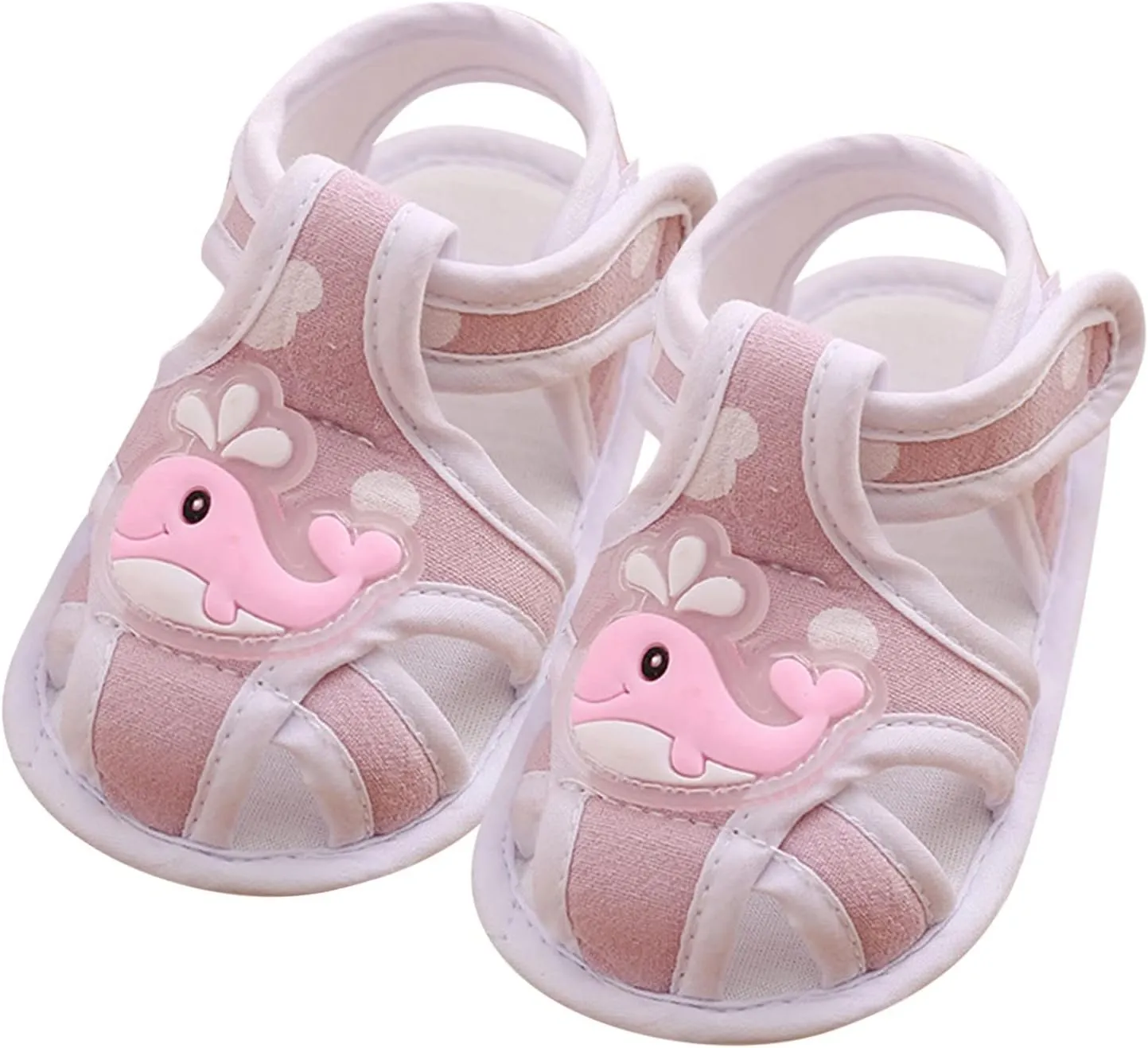 Baby Boys Girls Open Toe Sandals Rubber Sole Outdoor First Walker Toddler Girls Boys Cartoon Walking Shoes