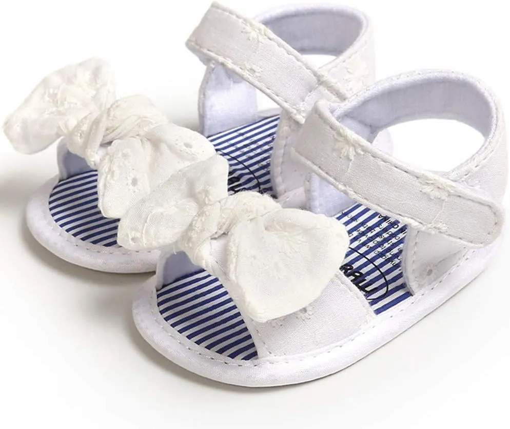 Baby Boys Girls Princess Sandals Cotton Anti-Slip Soft Sole 0-18M Infant Summer Outdoor Shoes Toddler First Walkers
