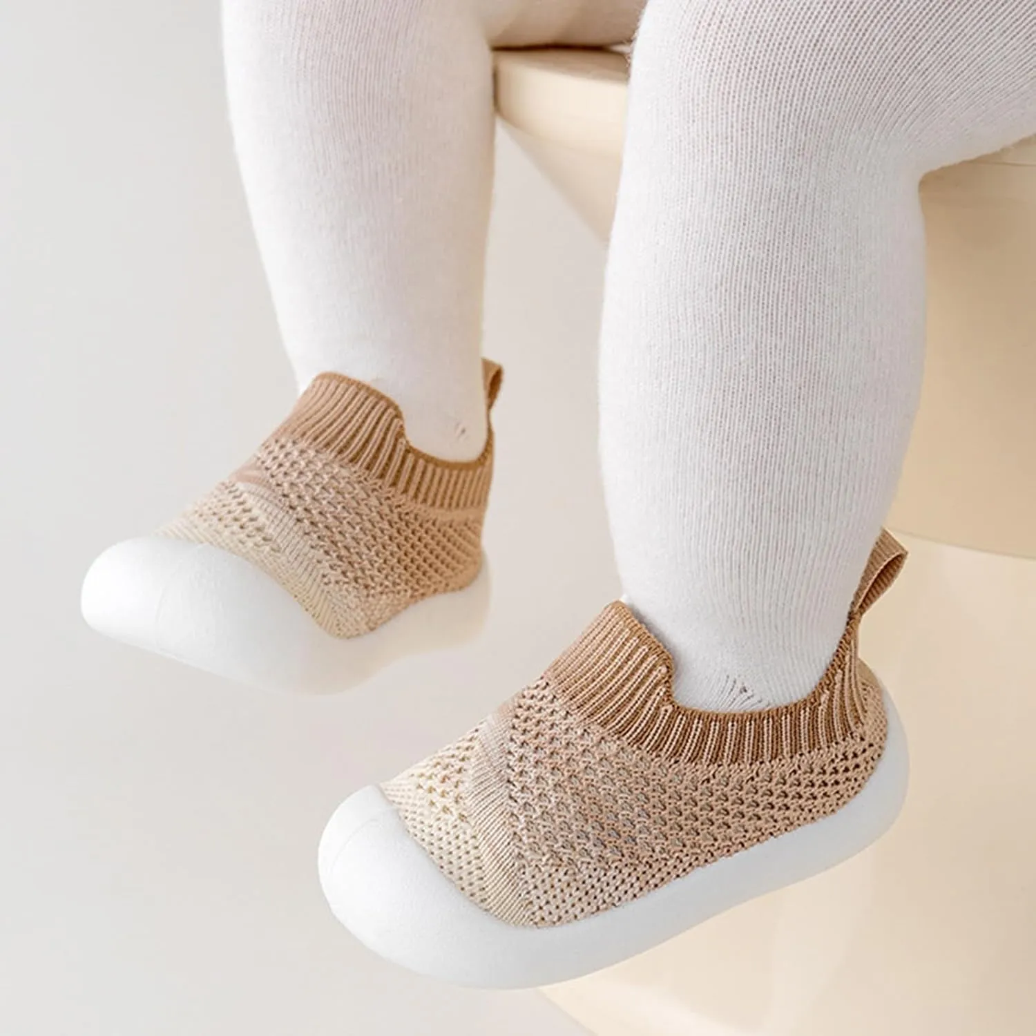 Baby Boys Girls Summer Casual Sandals Toddler Infant Knitted Gradient Color Breathable Soft Sole Rubber Flats Shoes