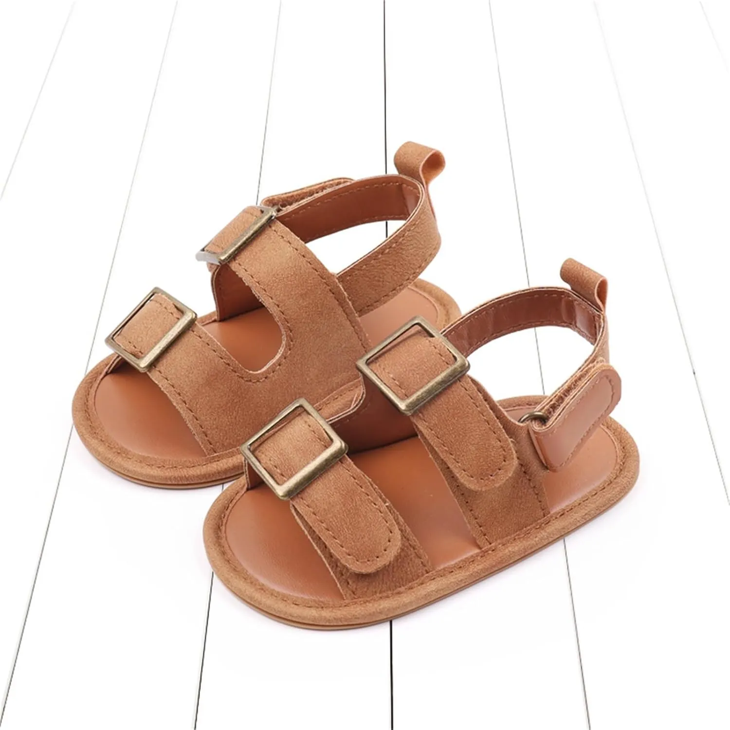Baby Boys Girls Summer Sandals Outdoor Beach Non-Slip Soft Sole Beach Sandals Newborn Toddler First Walking Shoes