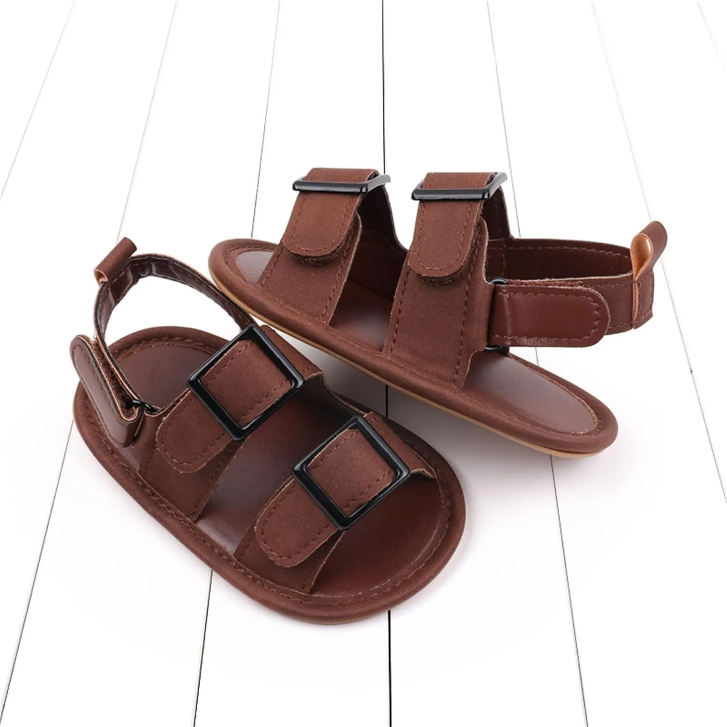 Baby Boys Girls Summer Sandals Outdoor Beach Non-Slip Soft Sole Beach Sandals Newborn Toddler First Walking Shoes