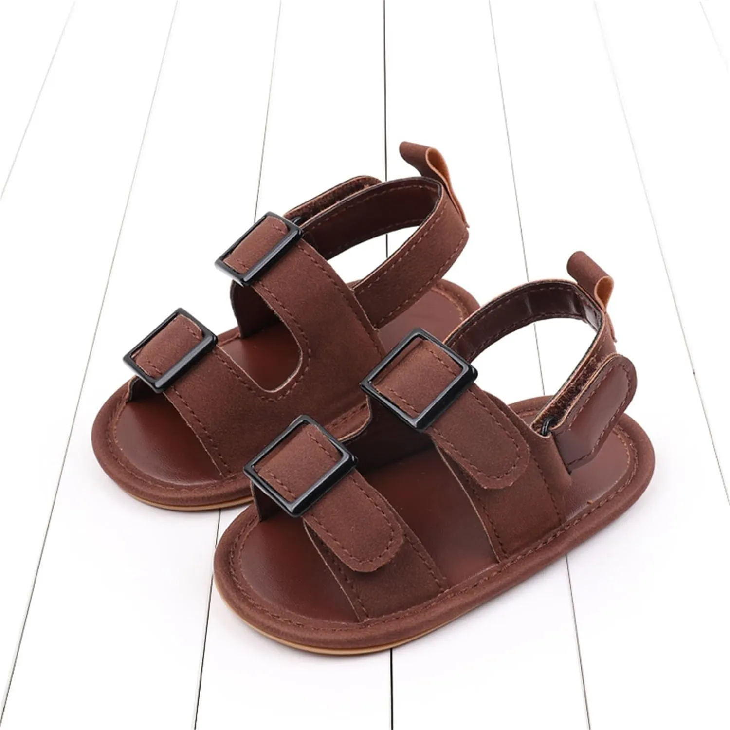 Baby Boys Girls Summer Sandals Outdoor Beach Non-Slip Soft Sole Beach Sandals Newborn Toddler First Walking Shoes