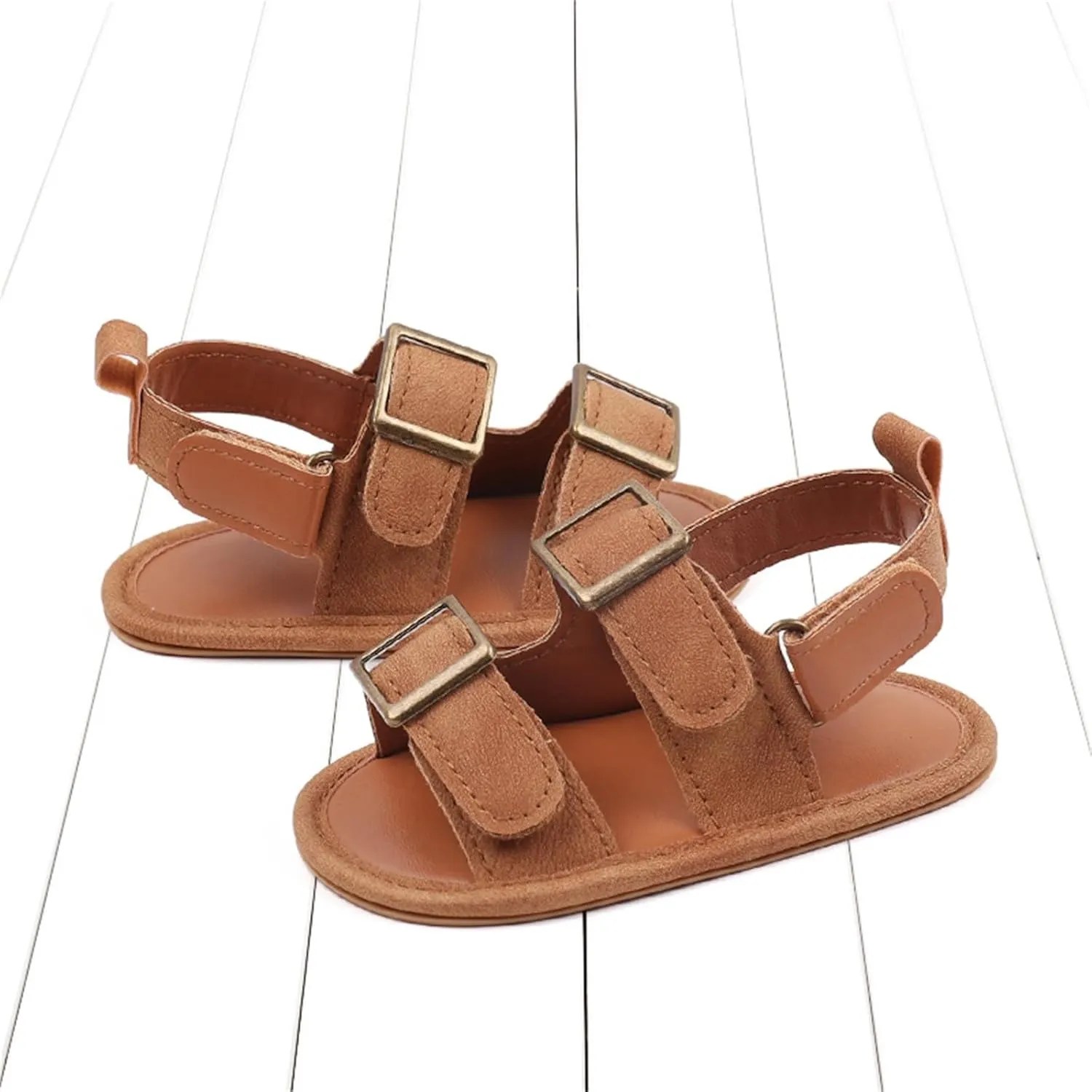 Baby Boys Girls Summer Sandals Outdoor Beach Non-Slip Soft Sole Beach Sandals Newborn Toddler First Walking Shoes