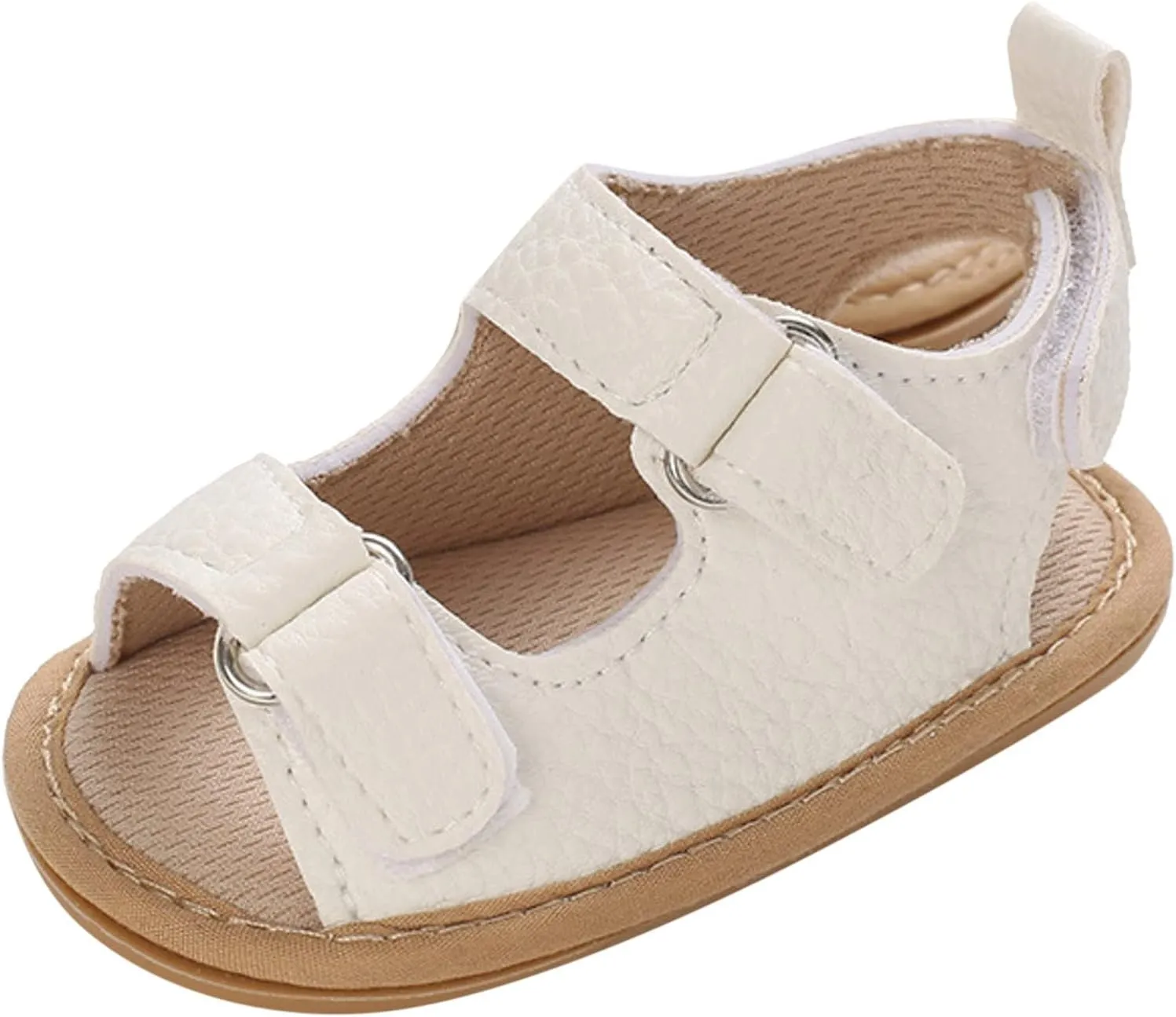 Baby Girl Sandals Anti Slip Rubber Sole Newborn First Walking Shoes Infant PU Leather Soft Open Toe Summer Sandals