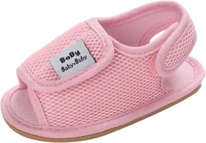 Baby Girls Boys Sandals Infant Toddler Shoes First Walkers Prewalkers Mesh Soft Sole Sneakers Casual (Pink, 5 Infant)