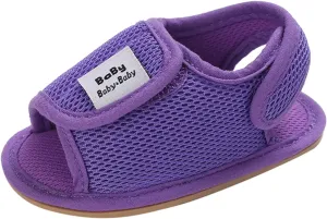 Baby Girls Boys Sandals Infant Toddler Shoes First Walkers Prewalkers Mesh Soft Sole Sneakers Casual (Purple, 5 Infant)