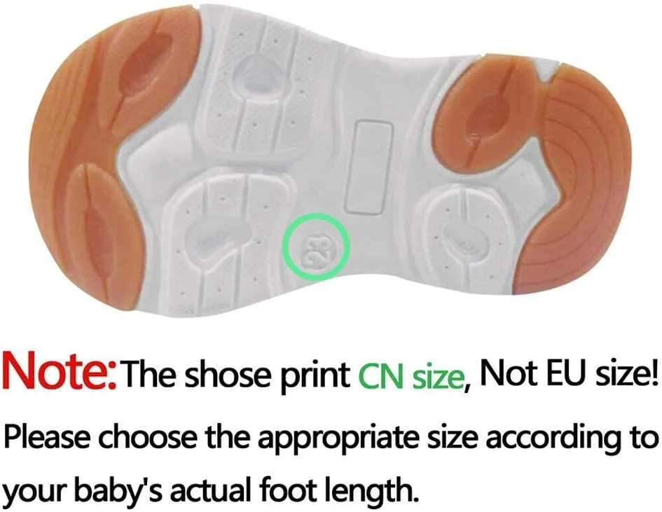 Baby Girls Boys Sandals Infant Toddler Shoes Newborn First Walkers Shoes Soft Anti-Slip Rubber Sole (White, 6-12 Months)