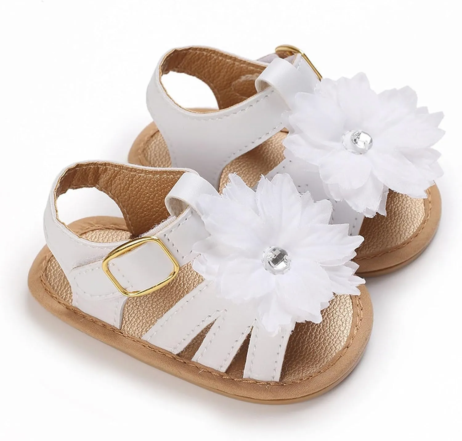 Baby Girls Sandals Ruffle Bowknot Premium Soft Sole Open Toe Breathable Summer Outdoor Shoes Sliders Sandals for Girls