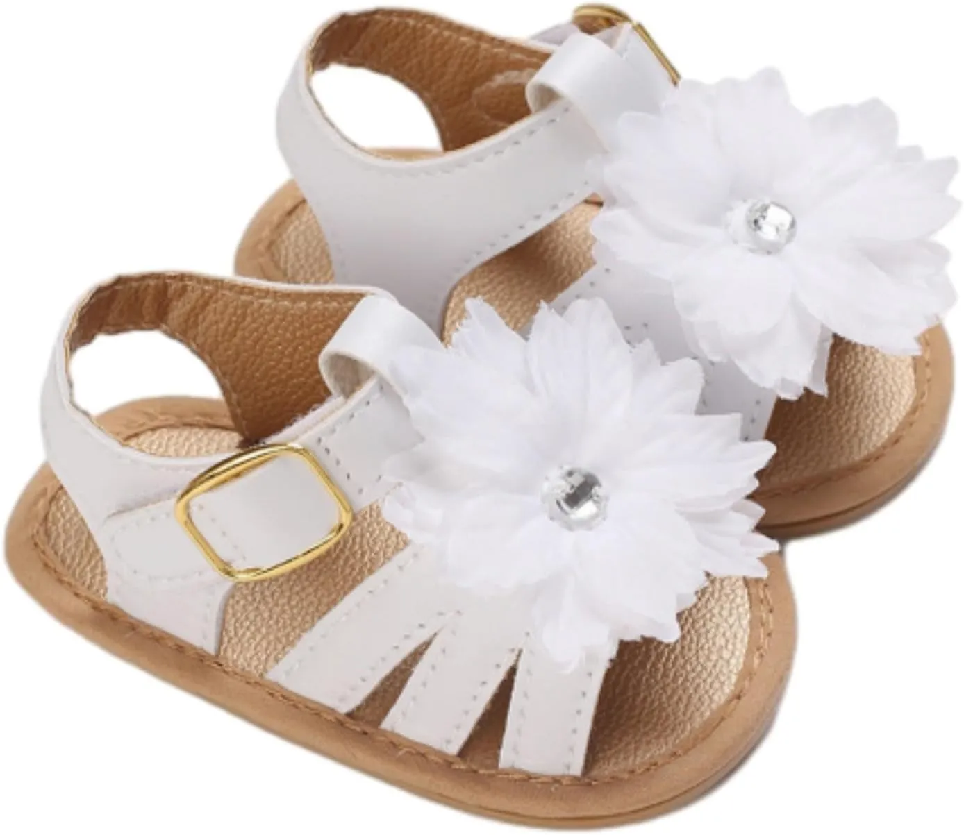 Baby Girls Sandals Ruffle Bowknot Premium Soft Sole Open Toe Breathable Summer Outdoor Shoes Sliders Sandals for Girls