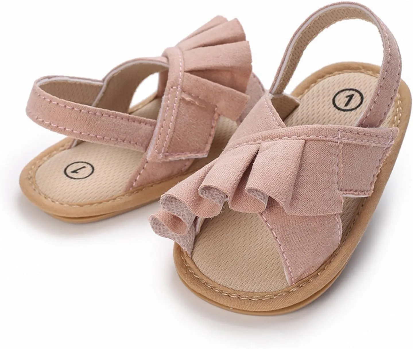 Baby Girls Sandals Soft Sole Infant Indoor Slippers Open Toe Comfort Toddler Summer Princess Shoes 6 9 12 Months