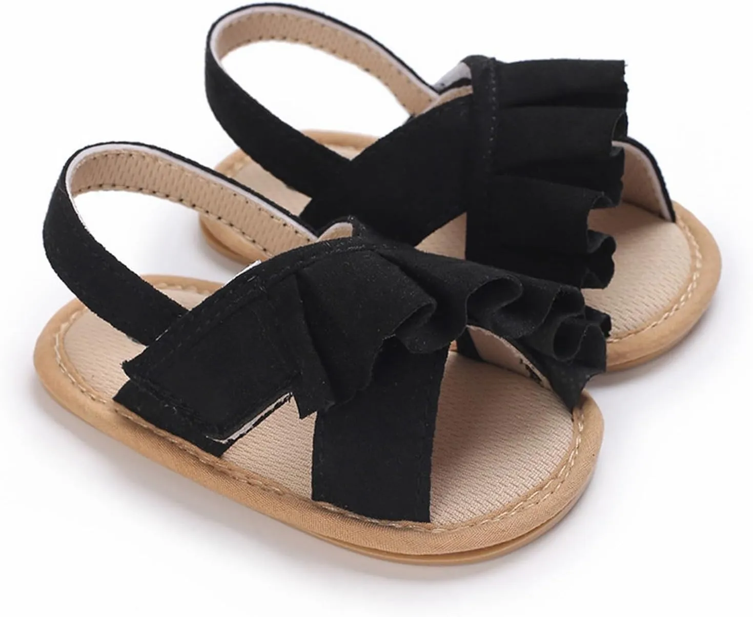 Baby Girls Sandals Soft Sole Infant Indoor Slippers Open Toe Comfort Toddler Summer Princess Shoes 6 9 12 Months