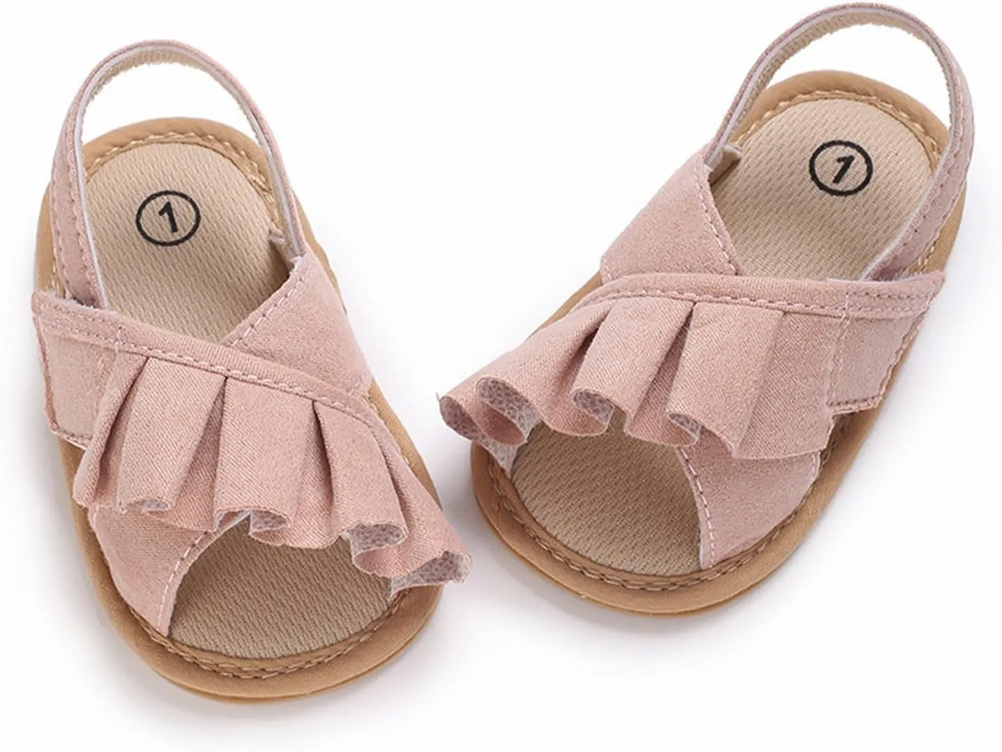 Baby Girls Sandals Soft Sole Infant Indoor Slippers Open Toe Comfort Toddler Summer Princess Shoes 6 9 12 Months