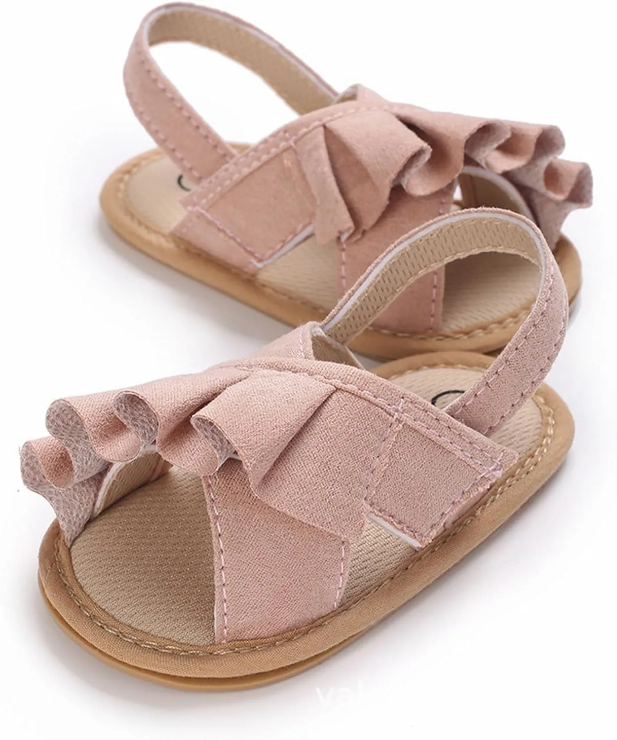 Baby Girls Sandals Soft Sole Infant Indoor Slippers Open Toe Comfort Toddler Summer Princess Shoes 6 9 12 Months