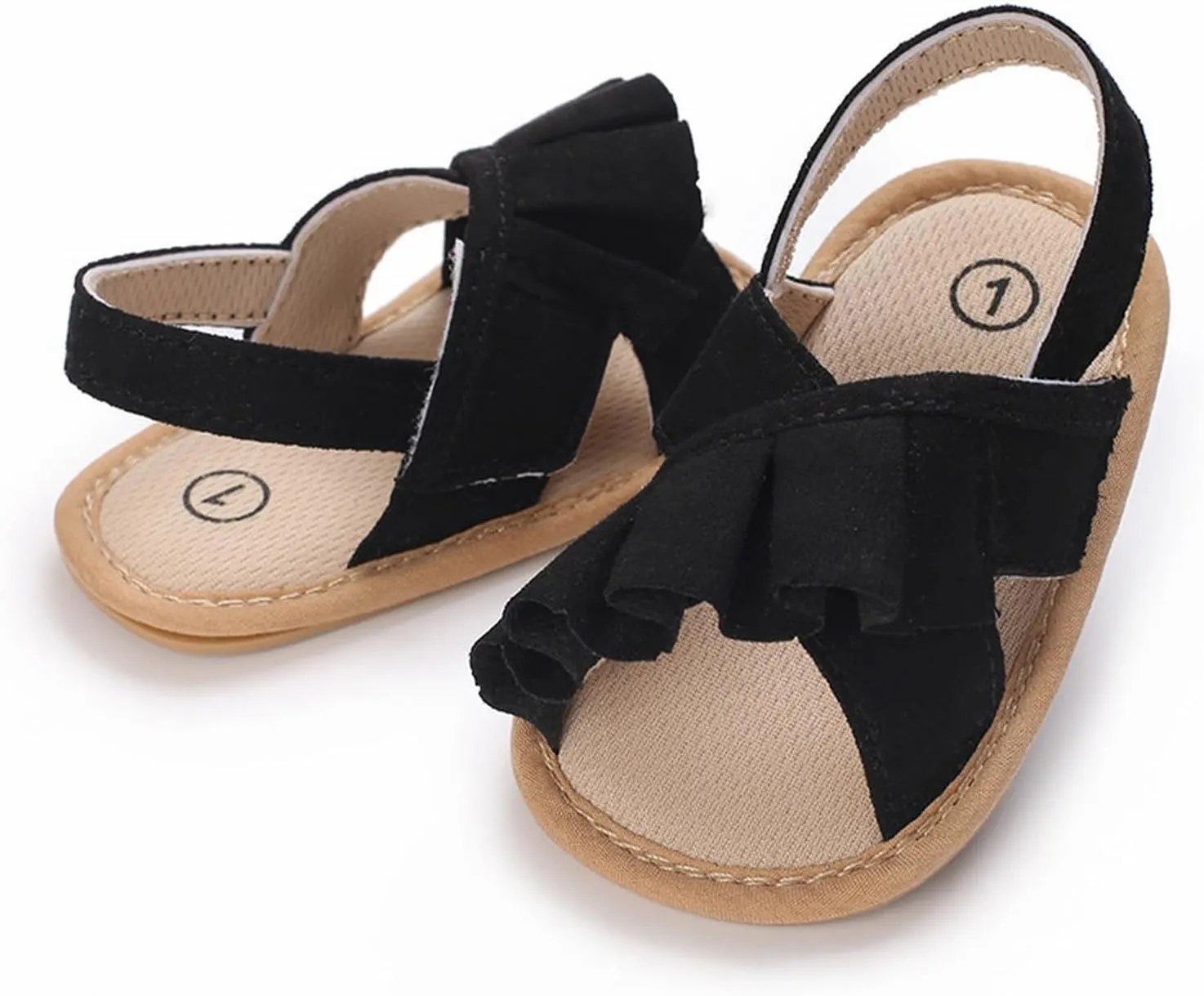 Baby Girls Sandals Soft Sole Infant Indoor Slippers Open Toe Comfort Toddler Summer Princess Shoes 6 9 12 Months