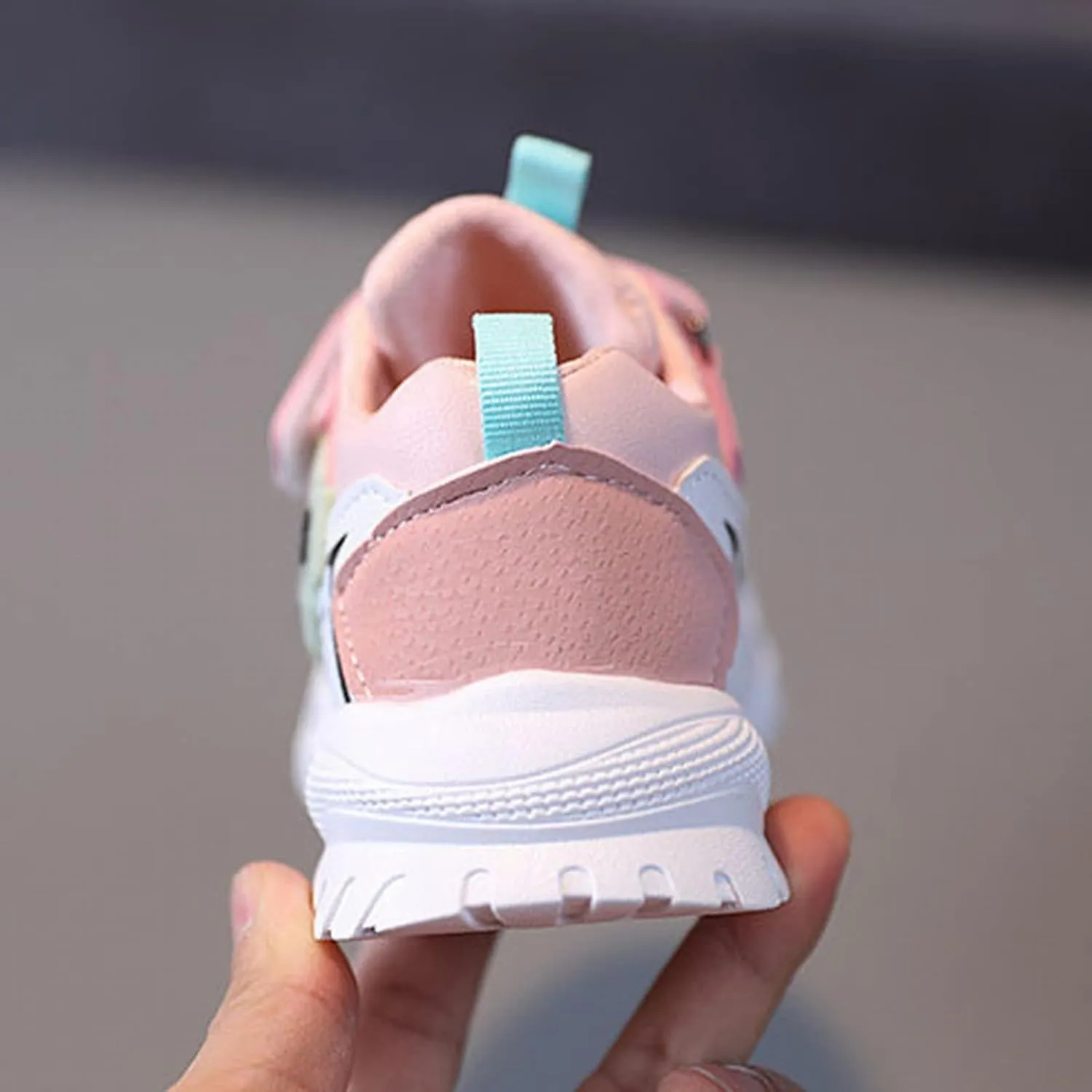Baby Kids Mesh Sneakers Toddler Boys Girls Lace-up Tennis Fall Anti Slip Outdoor Walking Casual Sport Shoes
