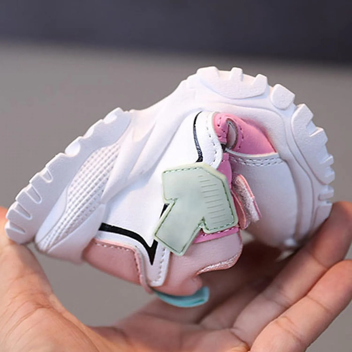 Baby Kids Mesh Sneakers Toddler Boys Girls Lace-up Tennis Fall Anti Slip Outdoor Walking Casual Sport Shoes