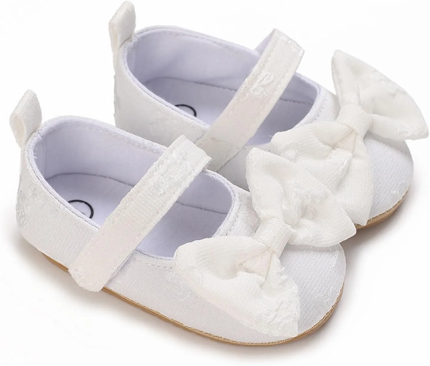 Baby Princess Dress Baby Girls Mary Jane with Bownot Non Slip Soft Sole PU Leather Newborn Infant Casual Dress Shoe