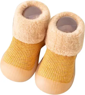 Baby Sneakers Girls Boys Infant Boys Girls Shoes Toddler Fleece WarmThe Floor Non Slip Prewalker Shoes Slip On