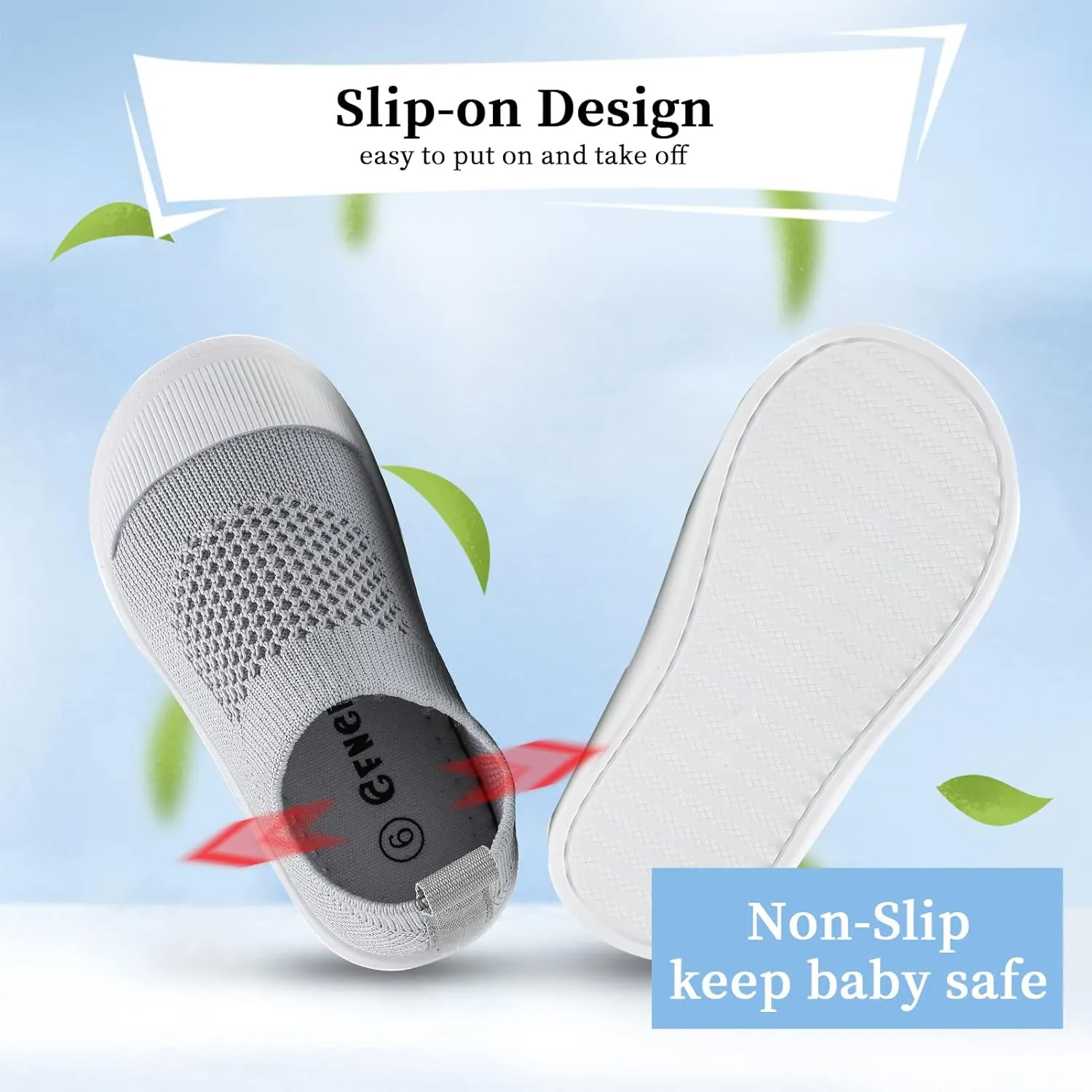 Baby Sneakers Toddler First-Walking Breathable Mesh Shoes Boys Girls Breathable Mesh Sneakers Lightweight Non-Slip Walking Infant Shoes