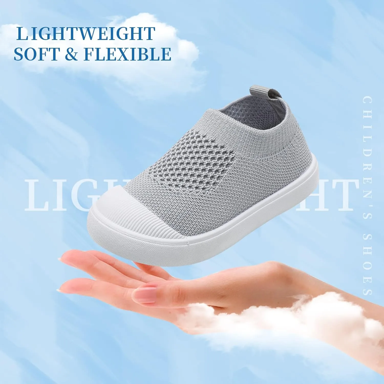 Baby Sneakers Toddler First-Walking Breathable Mesh Shoes Boys Girls Breathable Mesh Sneakers Lightweight Non-Slip Walking Infant Shoes