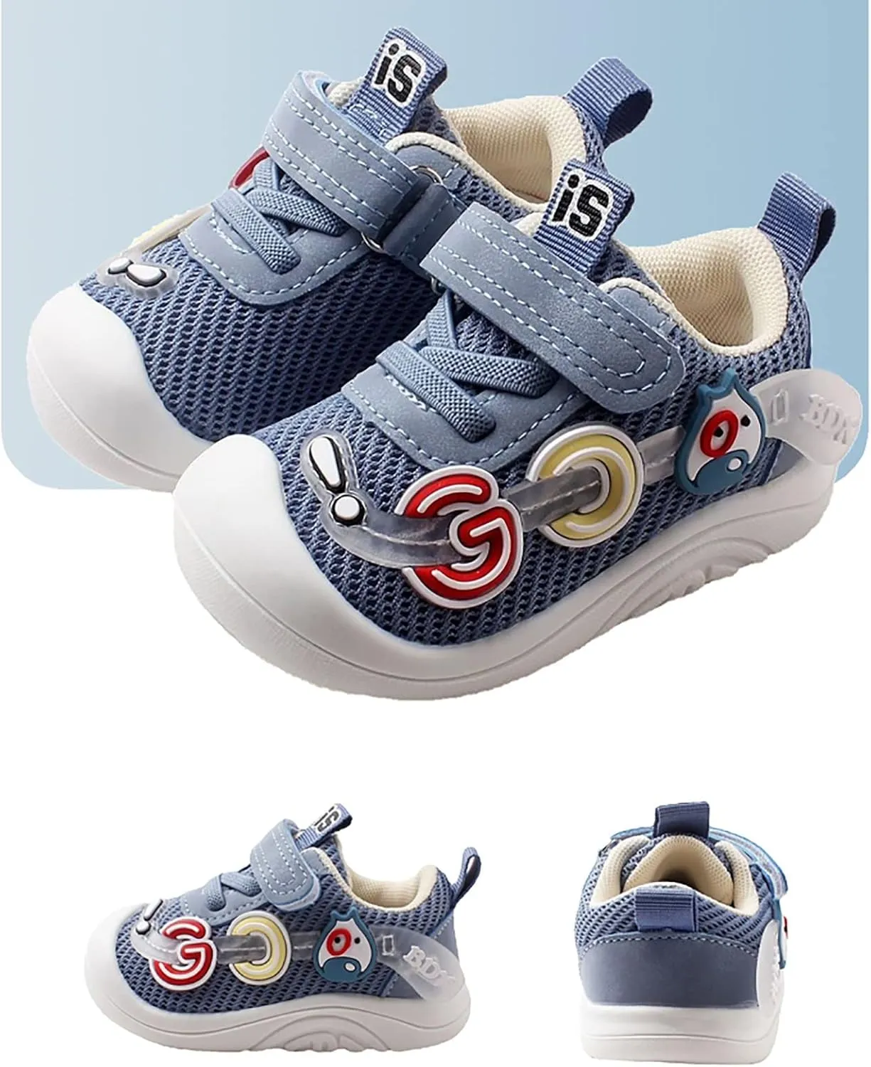 Baby Toddler Boys Girls Sneakers Non Slip Rubber Sole Outdoor Walking Shoes Infant Casual Walking Sport Shoes