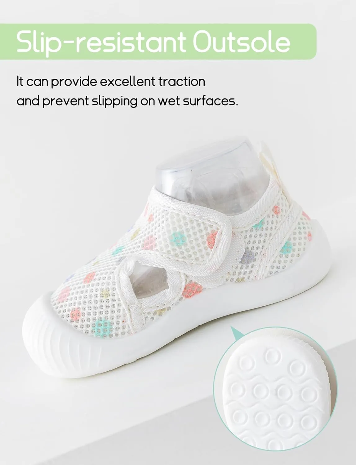 Baby Toddler First Walking Shoes Slip On Soft Sneakers Breathable Mesh Sandals Wide Toe Summer Shoes 6-36 Months