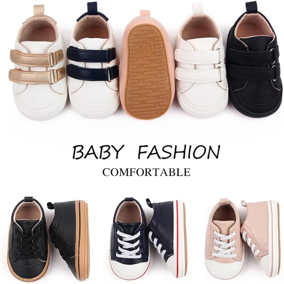 BEIDI Baby Girl Boy Shoes 0-18 Months,Infant Unique Essentials Gifts,Unisex Newborn Doll Slip-on Soft Sole High-top Frist Walking Sneakers