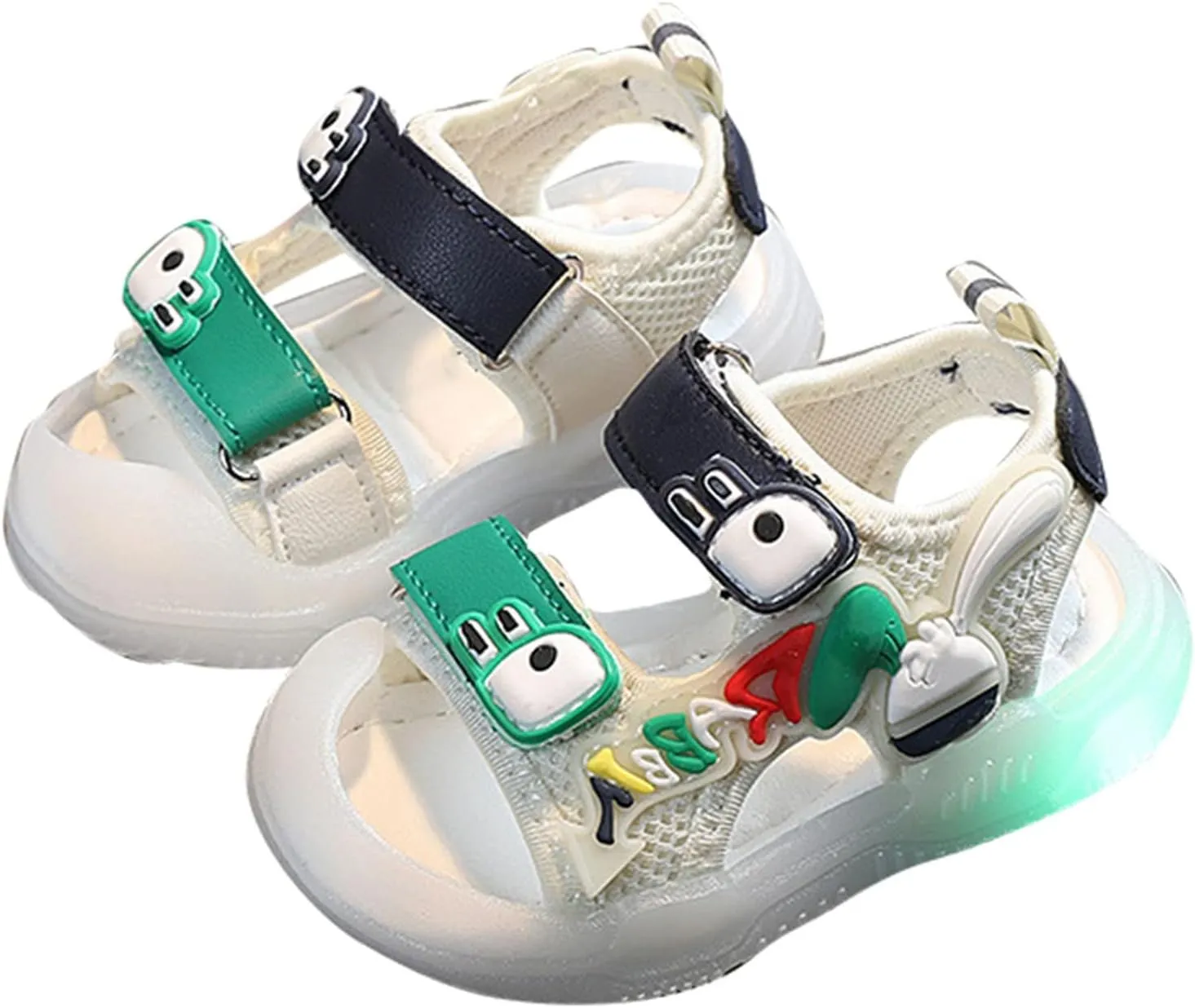 Boys Sports Sandals Toddler Kids Baby Girls Boys Sandals Girls Shoes Soft Sole Colorful Bright Light Big Boy Slides