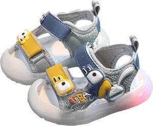 Boys Sports Sandals Toddler Kids Baby Girls Boys Sandals Girls Shoes Soft Sole Colorful Bright Light Big Boy Slides