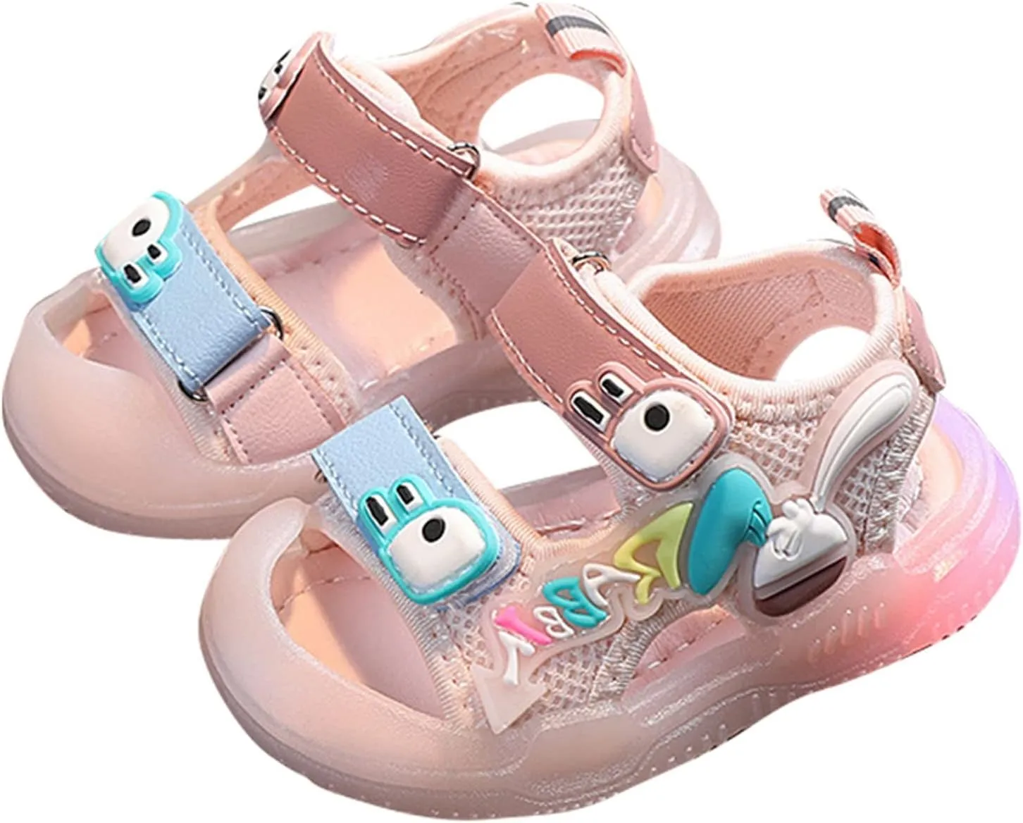 Boys Sports Sandals Toddler Kids Baby Girls Boys Sandals Girls Shoes Soft Sole Colorful Bright Light Big Boy Slides