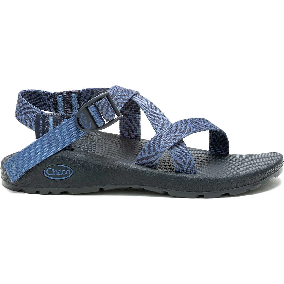Chaco Women's Z Cloud Cushioned Sandal in Everley Navy & Burnt Ochre