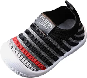 Children Cute Knitted Kids Boys Girls Non Slip Lightweight Toddler Walking Running School Baby Shoes Boy 6-12 Months