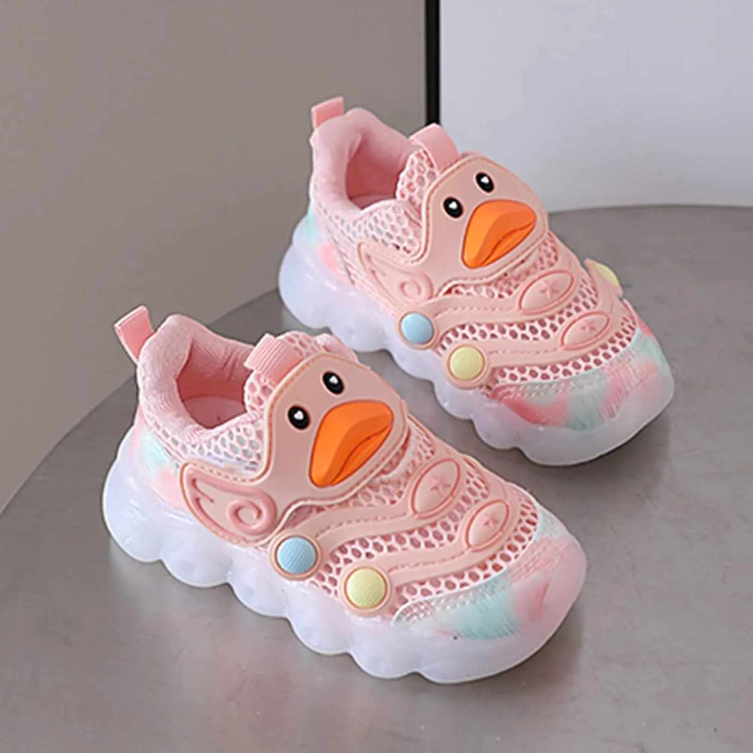 Children Kid Baby Girls Butterfly rystal Led Luminous Sport Run Sneakers Shoes Little Child Shoes Luminous Shoes