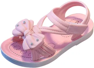 Children Sandals Soft Flat Shoes Fashion Comfortable Flower Sandals Lightweight Baby Princess Sandals Dress Sandal for Girls (Pink, 10 Toddler)