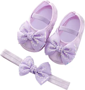 Children Solid Color Sneakers Baby Shoes Fashion Soft Sole Shoes Pearl Dress Flower Princess Shoes Toddler Shoes