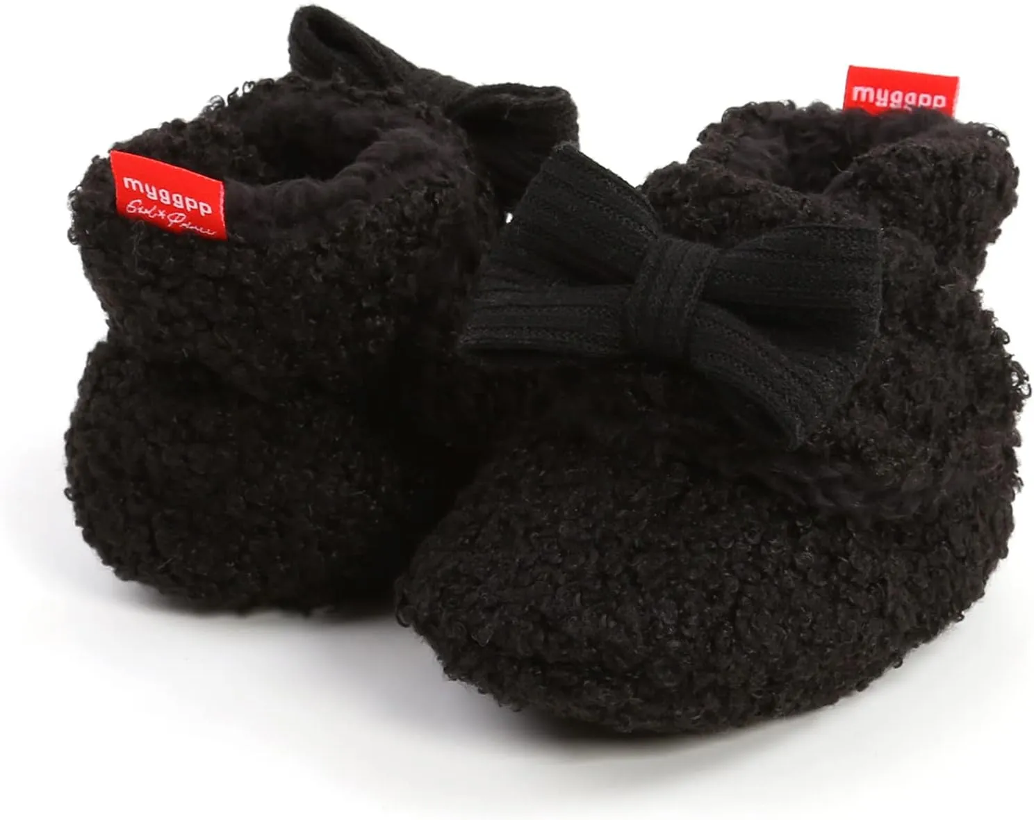 Christmas Newborn Baby Cozy Fleece Booties Winter Sock Shoes Soft Sole Stay On Infant First Walking Shoes